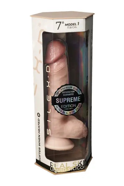 Gode Real Skin Supreme Model 1 flesh 17,8 cm - SilexD SilexD