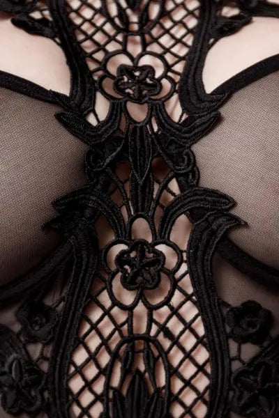 Set déshabillé tulle et dentelle 2 pièces - Grey Velvet Grey Velvet