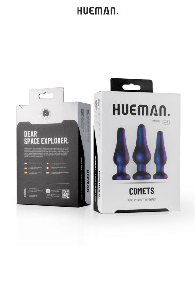 Kit 3 plugs anal Comet - Hueman Hueman