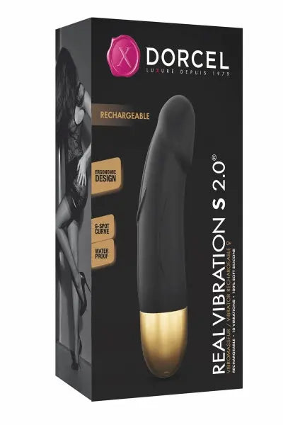 Vibro rechargeable Real Vibration gold S 2.0 - Dorcel Dorcel