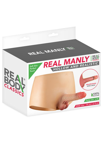 Culotte avec gode réaliste creux Real Body