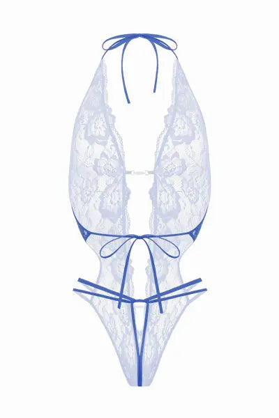Body string ouvert Renee bleu - Christine Christine