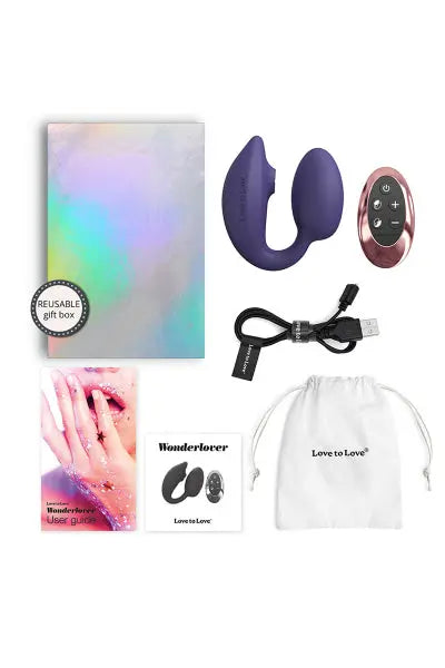 Double stimulateur Wonderlover violet - Love to Love Love to Love