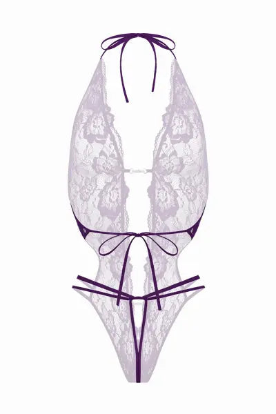 Body string ouvert Renee violet - Christine Christine