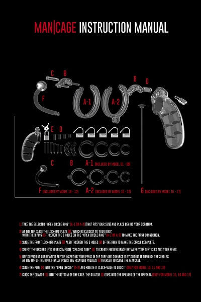 Cage de chasteté 12,5cm avec plug d'urètre - ManCage 17 ManCage