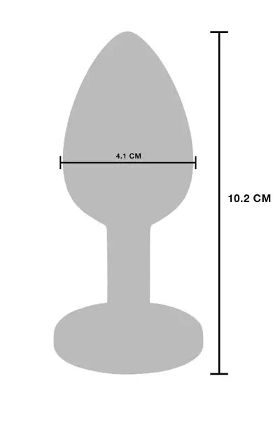 Plug vibrant en métal The Glider L Toy Joy