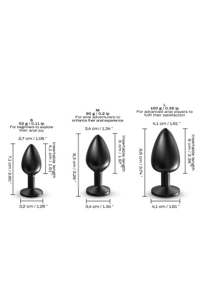 Plug anal en métal Onix Plug M - Dorcel Dorcel