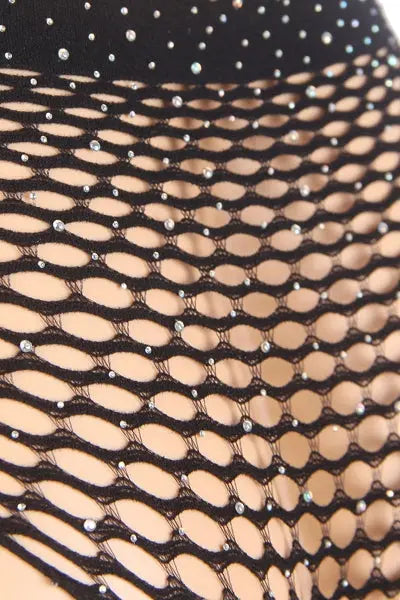 Ensemble 2 pièces résille et strass - Paris Hollywood Paris Hollywood